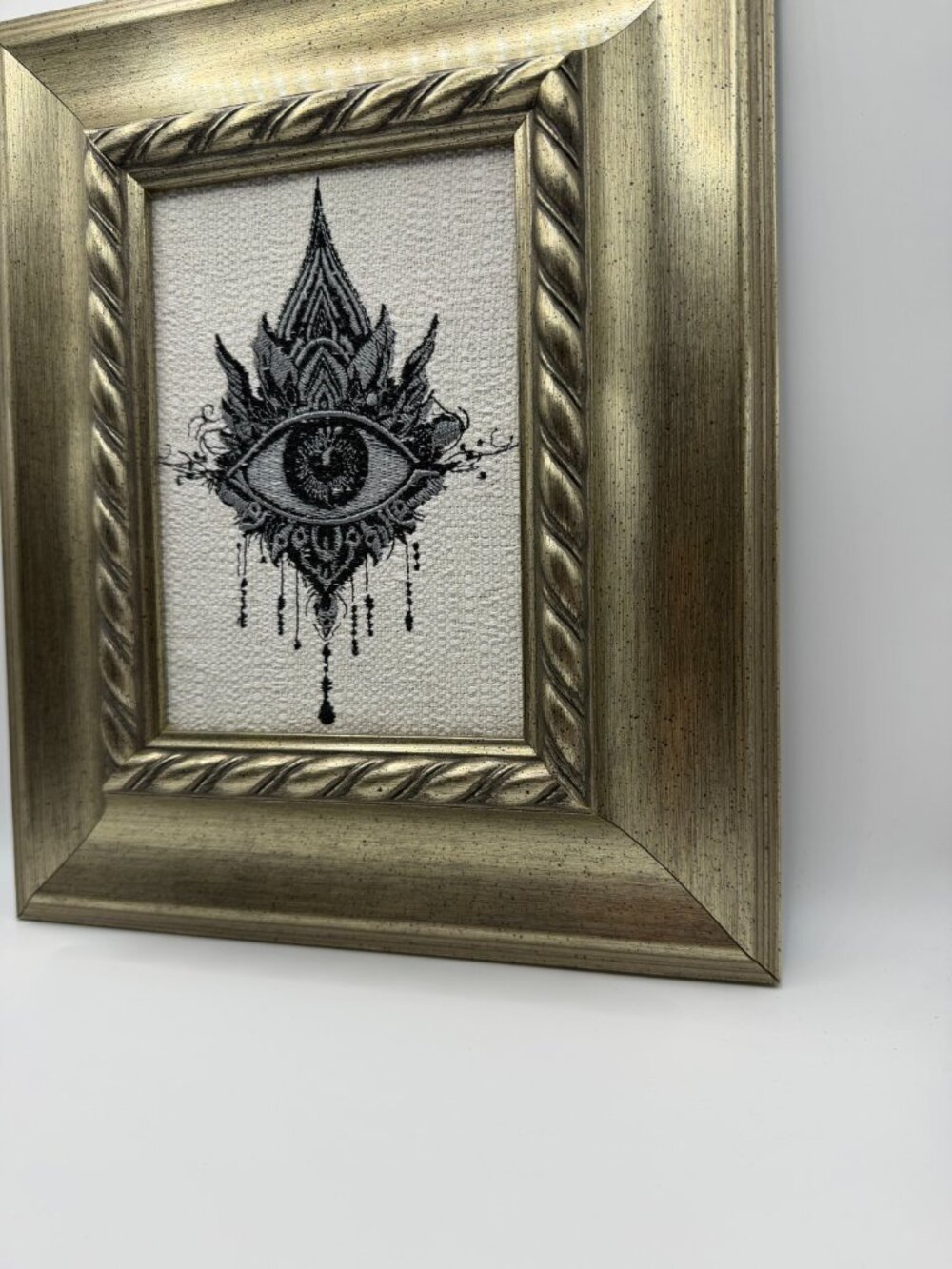 Homemade Enchanted Eye Embroidery Art 5X7 - Picture 5 of 6